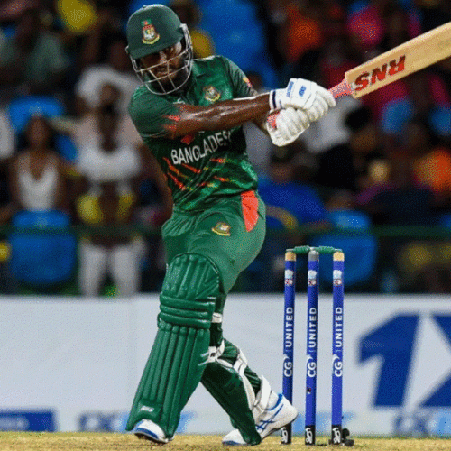 ব্যাটিং বিপর্যয়ের ম্যাচে জাকের তানজিদ হাসানের ঝলক