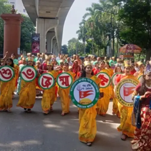 শ্রীকৃষ্ণের জন্মাষ্টমীতে হিন্দু মহাজোটের শোভাযাত্রা